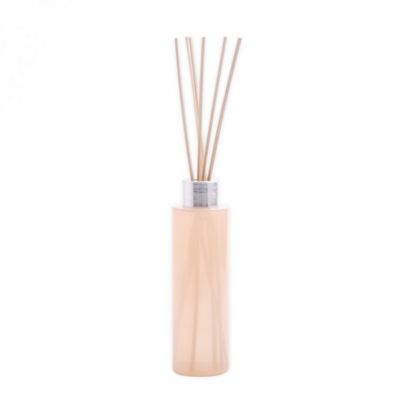 Everhome&trade; Amber Musk 3 oz. Milky Glass Diffuser with Reeds in Taupe