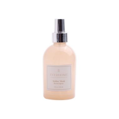 Everhome&trade; Amber Musk 8 oz. Milky Glass Room &amp; Linen Spray in Taupe. View a larger version of this product image.