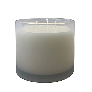 Everhome&trade; Amber Musk 14 oz. Large Boxed Jar Candle in Taupe. View a larger version of this product image.