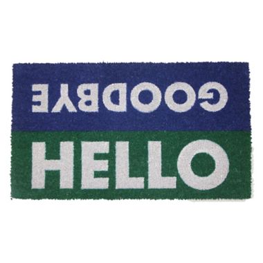 Simply Essential&trade; 16" x 28" "Hello/Goodbye" Coir Door Mat. View a larger version of this product image.