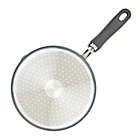 Alternate image 3 for Rachael Ray&trade; Create Delicious Nonstick 3 qt. Aluminum Saucepan with Straining Lid in Grey