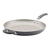 Rachael Ray&trade; Create Delicious Nonstick 14.5-Inch Aluminum Fry Pan with Helper Handle in Grey