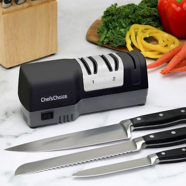 Chef&#39;sChoice&reg; Hybrid&reg; 250 Diamond Hone&reg; Knife Sharpener in Black. View a larger version of this product image.