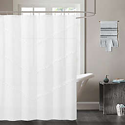 NEW Hotel Collection Terry White Waffle Weave Shower Curtain 72" x 72" MSRP $50 