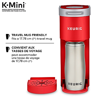 Keurig&reg; K-Mini Plus&reg; K-Cup&reg; Pod Single Serve Coffee Maker in Poppy Red. View a larger version of this product image.