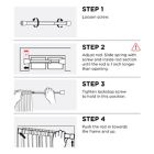 Alternate image 6 for Round Spring 18 to 28-Inch Adjustable Tension Curtain Rod
