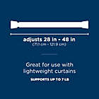 Alternate image 3 for Round Spring 28 to 48-Inch Adjustable Tension Curtain Rod
