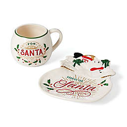 Lenox® Holiday 2-Piece Cookies For Santa Dessert Plate Set in Ivory