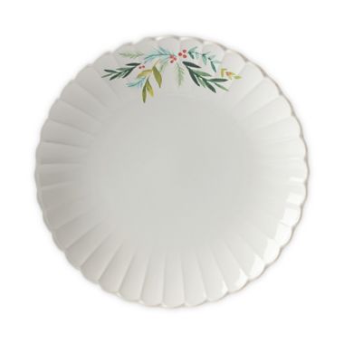 Lenox® French Perle Scallop Holiday Dinner Plates in White (Set of 4) | Bed Bath Beyond