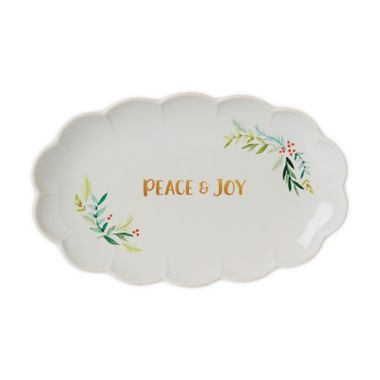 Lenox&reg; French Perle Scallop 14.5-Inch Oval Serving Platter in White. View a larger version of this product image.