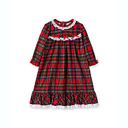 Little Me® Plaid Christmas Gown in Red