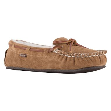 Lamo&reg; Britian Women's Moccasin II Slipper in Chestnut. View a larger version of this product image.