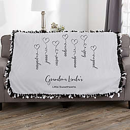 Connected By Love Personalized Tie Blanket