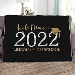 Classic Graduation Personalized Woven Throw
