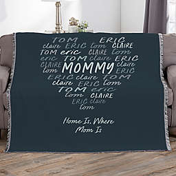 Grateful Heart Personalized Woven Throw
