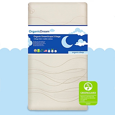 Organic Dream&reg; DreamScape 2-Stage Crib and Toddler Mattress in Cream. View a larger version of this product image.