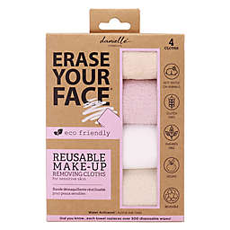 DANIELLE® Creations Erase Your Face® Reusable Make-Up Removing Cloths (Set of 4)