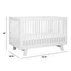 Alternate image 5 for Babyletto Hudson 3-in-1 Convertible Crib in White