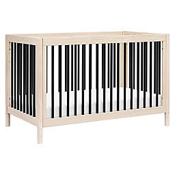Babyletto Gelato 4-in-1 Convertible Crib with Toddler Bed Conversion Kit in Washed Natural/Black