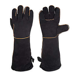 RSVP Leather Grill Gloves in Black
