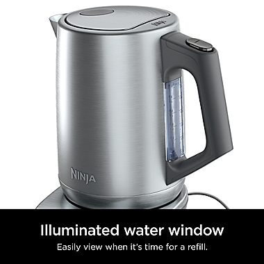 Ninja&reg; KT200C Precision Temperature Electric Kettle in Silver. View a larger version of this product image.
