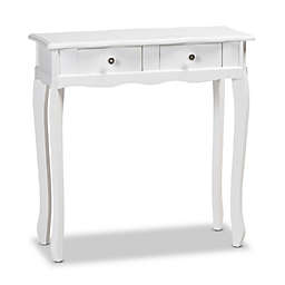 Baxton Studio™ Liliana 2-Drawer Console Table in White