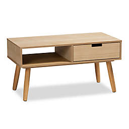 Baxton Studio Isabel Coffee Table in Natural Brown