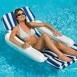 Swimline® SunChaser Padded Luxury Floating Lounge Chair in Blue