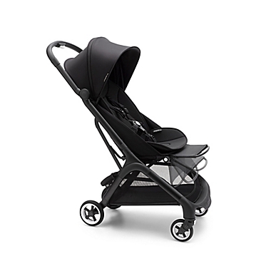 Bugaboo&reg; Butterfly Complete Single Stroller in Black/Stormy Blue. View a larger version of this product image.