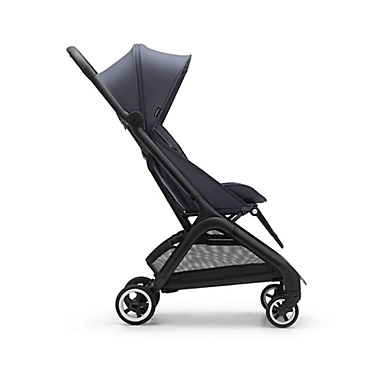 Bugaboo&reg; Butterfly Complete Single Stroller in Black/Stormy Blue. View a larger version of this product image.