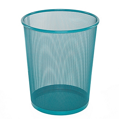 Simply Essential&trade; Mesh Metal 22.7-Liter Wastebasket in Brittany Blue. View a larger version of this product image.