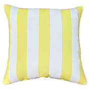 Simply Essential&trade; Cabana Stripe Square Outdoor Pillow in Yellow