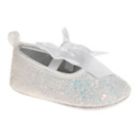 Alternate image 0 for Badgley Mischka&reg; Size 3 Glitter Bow Ballet Flat in White