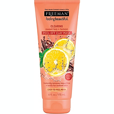 Freeman&reg; 6 fl. oz. Sweet Tea + Lemon Clearing Peel-Off Clay Mask. View a larger version of this product image.