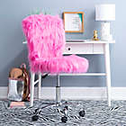 Alternate image 13 for Faux Flokati Armless Office Chair in Pink