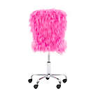 Alternate image 11 for Faux Flokati Armless Office Chair in Pink