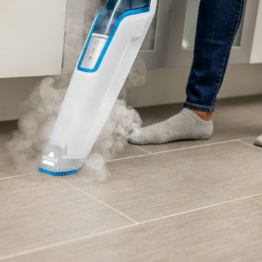 BISSELL&reg; PowerFresh&reg; Deluxe Pet Steam Mop in White/Blue. View a larger version of this product image.
