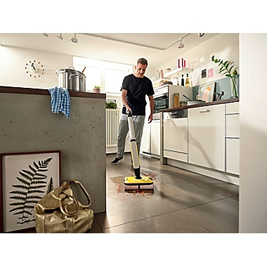 Karcher FC 7 Cordless Hard Floor Cleaner in Yellow. View a larger version of this product image.