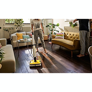Karcher FC 7 Cordless Hard Floor Cleaner in Yellow. View a larger version of this product image.