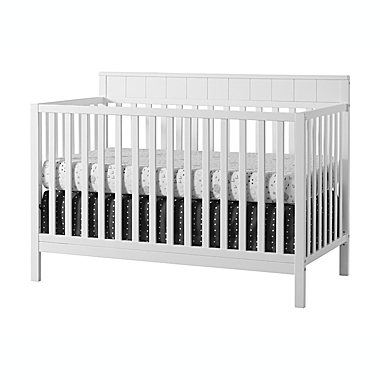 Oxford Baby&reg; Logan 4-in-1 Convertible Crib in Snow White. View a larger version of this product image.