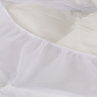 mighty goods&trade; Fitted Crib and Toddler Mattress Pad Cover in White. View a larger version of this product image.