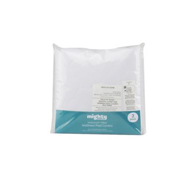 mighty goods&trade; 2-Pack Fitted Crib and Toddler Mattress Pad Cover. View a larger version of this product image.