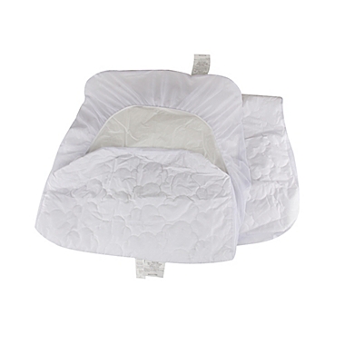 mighty goods&trade; 2-Pack Fitted Crib and Toddler Mattress Pad Cover. View a larger version of this product image.