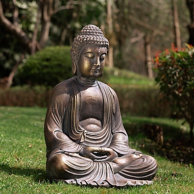 Juvale Meditating Buddha Statue for Home and Garden 13 Inches 