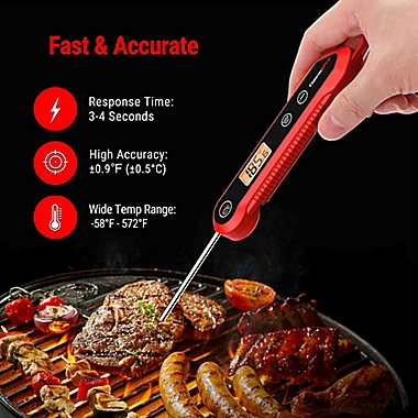 Thermopro&reg; Small Cooking Thermometer in Red. View a larger version of this product image.