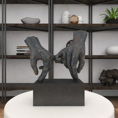 Ridge Road D&eacute;cor Holding Hands Sculpture. View a larger version of this product image.