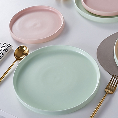 Stone + Lain Stella Dinner Plates in Lime Green (Set of 6). View a larger version of this product image.