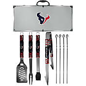 NFL Houston Texans 8-Piece Stainless Steel BBQ Grilling Tool Set