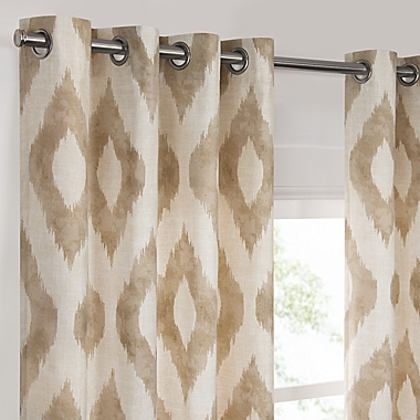 Destinations by Waverly&reg; Davian 84-Inch Light Filtering Window Curtain Panel in Linen. View a larger version of this product image.