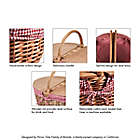 Alternate image 9 for Picnic Time&reg; Country Picnic Basket in Red